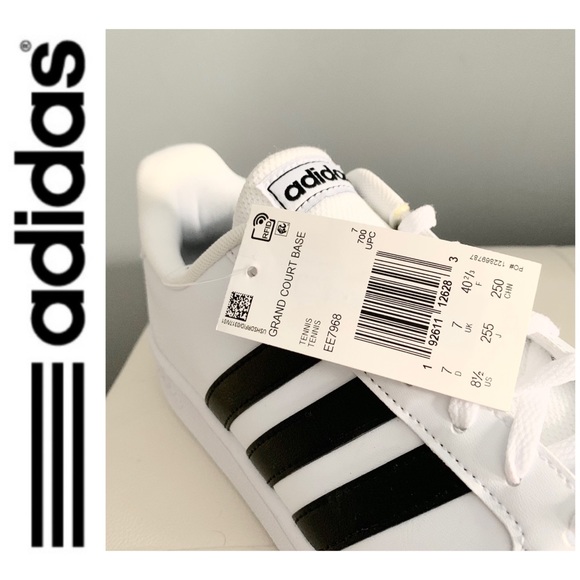 NWT Adidas Grand Court sneakers white black - Picture 6 of 6